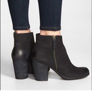 Nordstrom BP. | Trolley bootie | Black | Leather | size 9.5